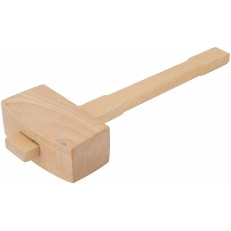 Maillet en Bois Marteau en Bois en Forme de T Outil de Menuiserie Outil de Travail du Bois Charpentier Professionnel