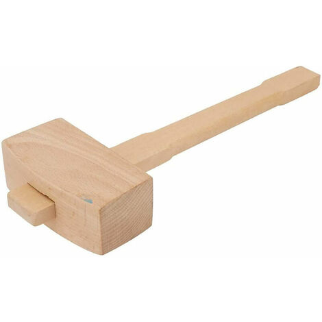 Maillet en Bois Marteau en Bois en Forme de T Outil de Menuiserie Outil de Travail du Bois Charpentier Professionnel (l)