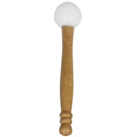 Maillet en caoutchouc Baguette pour bol chantant en cristal Manche en bois Manche en bois de son professionnel Attaquant avec