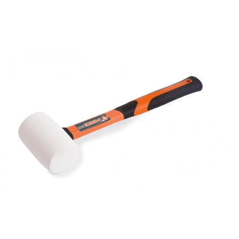 Maillet En Caoutchouc, Manche Fibre De Verre, Tête Blanche 450g - KENDO