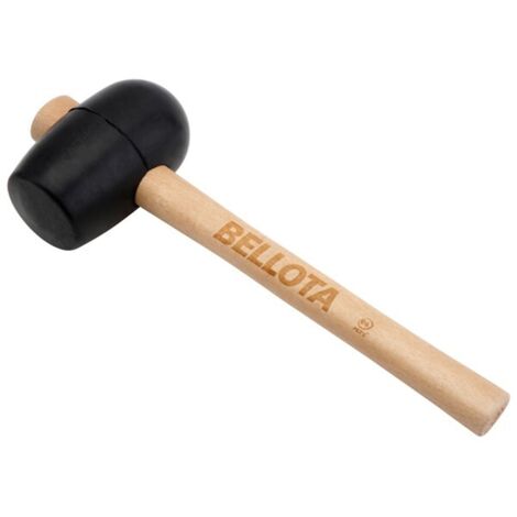 MAILLET EN CAOUTCHOUC NOIR AVEC POIGNÉE - 750 G