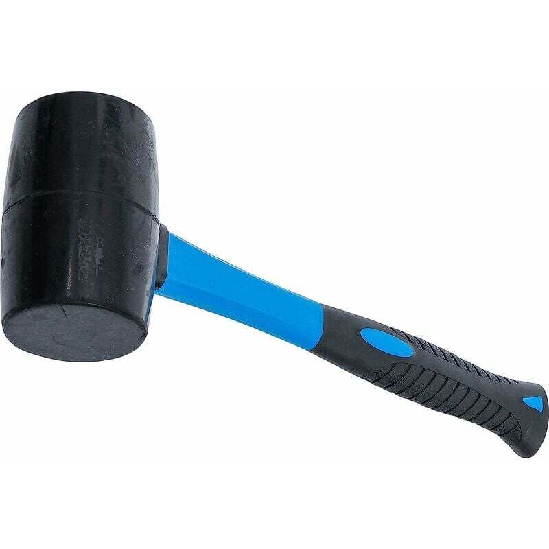 Famille - gabrielle Maillet en caoutchouc Poignée en fibre de verre Tête Noire 500 g