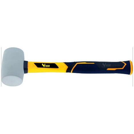 Maillet en caoutchouc Vigor pour carrelage, tête de 70 mm, blanche, 900 g