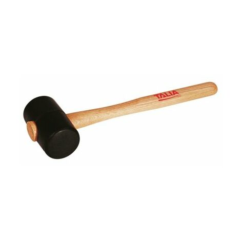 Maillet forme tonneau caoutchouc noir 75 mm TALIAPLAST