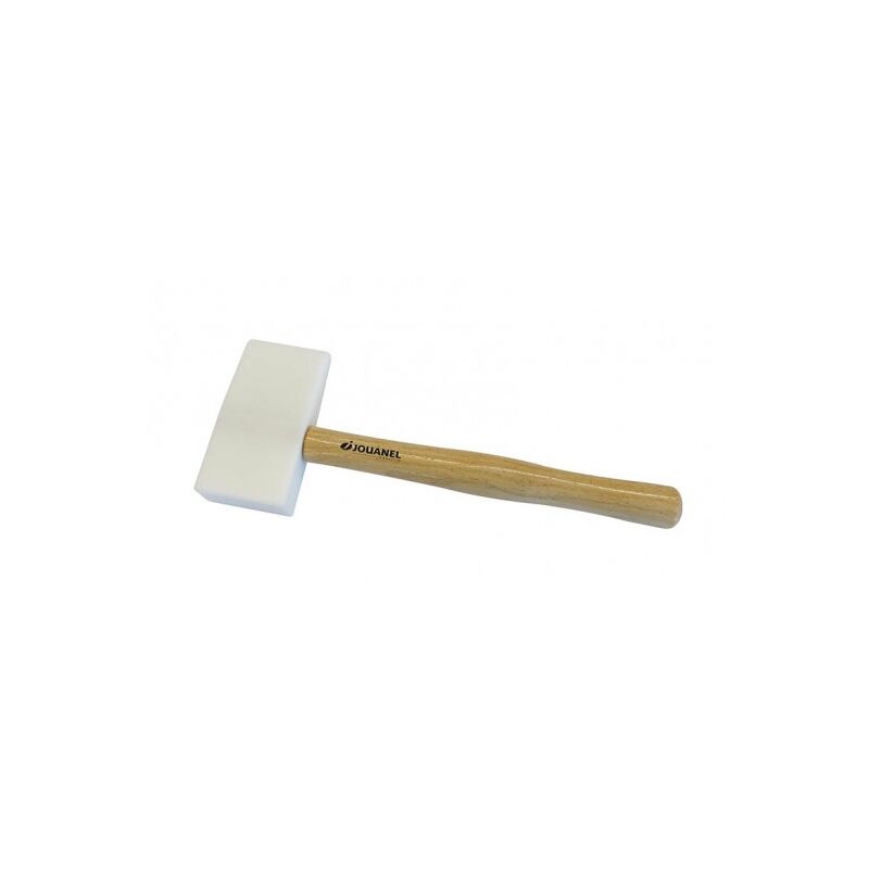 Jouanel - Maillet nylon embout carré et triangulaire de 145 x 75 x 35 mm, manche bois - Réf: maco