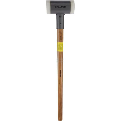 Maillet sans rebond, avec manche, vernis, en Hickory réduisant les vibrations, ergonomique - D=100 mm / Poids=6500 g - 3366.0S6