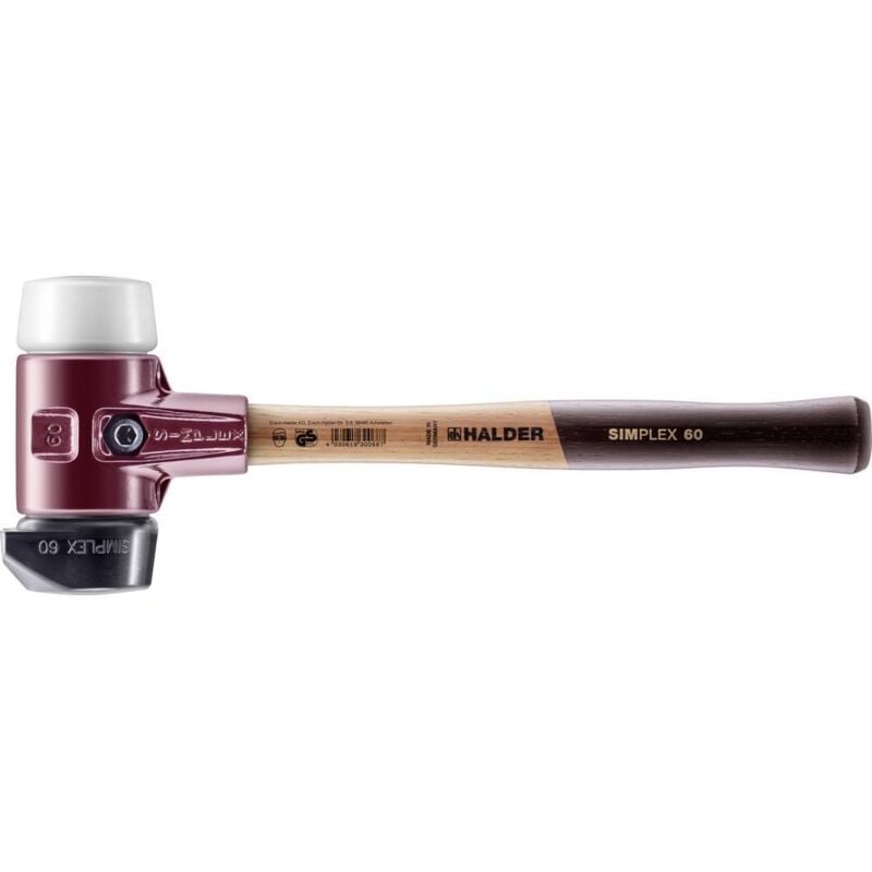 Simplex 3027.260 Masse Manche ergonomique, mi-dur 1540 g 405 mm 1 pc(s) - Halder