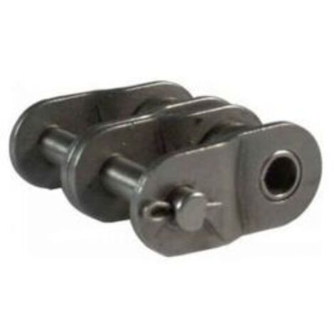 Maillon coudé double pour chaine acier inoxydable norme ISO 16B2