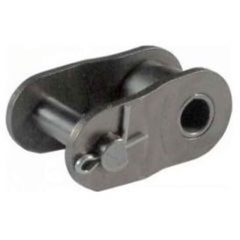 Maillon coudé simple pour chaine acier norme ASA 40H