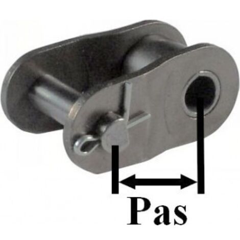 Maillon coudé simple pour chaine acier norme ASA 41