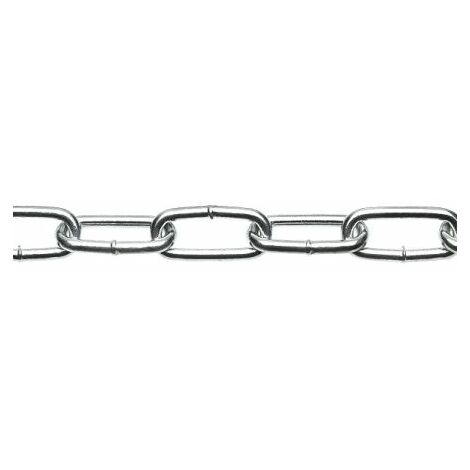 Maillon de chaîne de liaison, Acier Zinc, dia. 6.5mm ( Prix pour 1 )