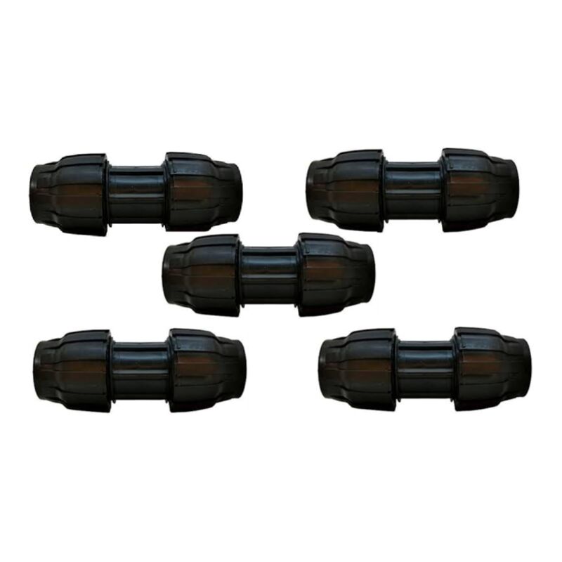 Lot de 5 Manchon compression 75 x 75 mm). Produit en plastique pe pour tuyau d'eau et arrosage 75mm