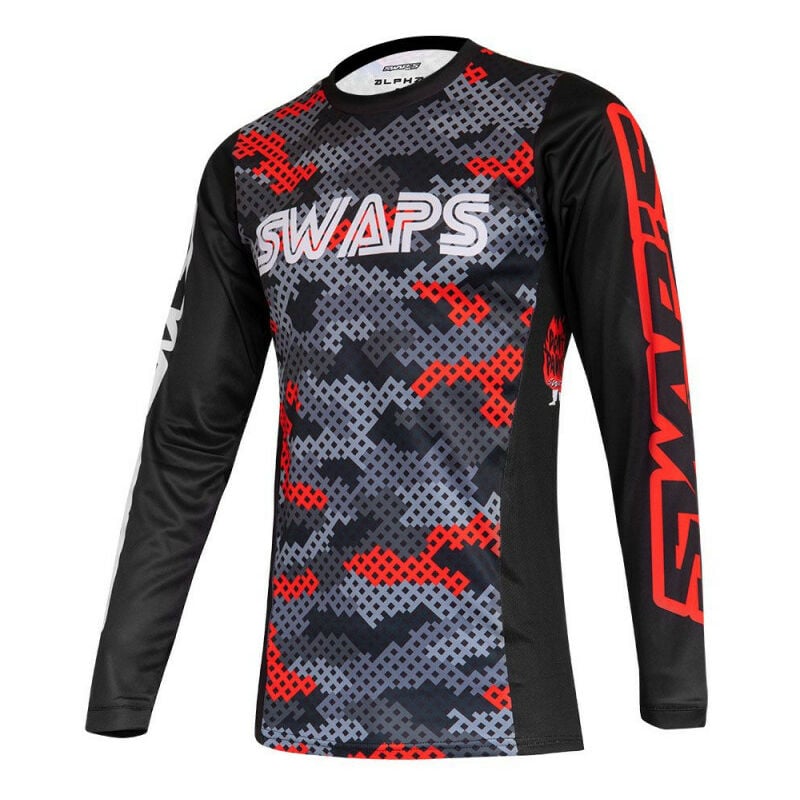 Swaps - Maillot Cross camo Rouge