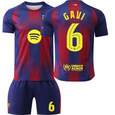 Maillot domicile Barcelone 25-26 numéro 6, édition fan - équipement complet de football-28