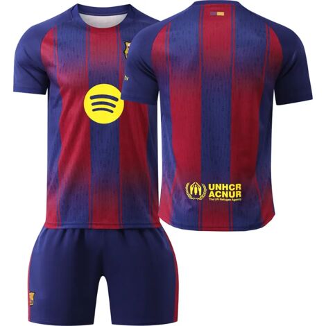 Maillot domicile FC Barcelone 2025-2026, équipement complet pour supporter, tenue football officielle-3XL