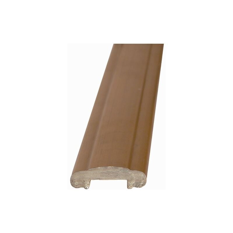 Deco Fer Forge - Main courante creuse moulurée - Longueur 2000mm largeur 45mm épaisseur 14mm - Laiton - à coller