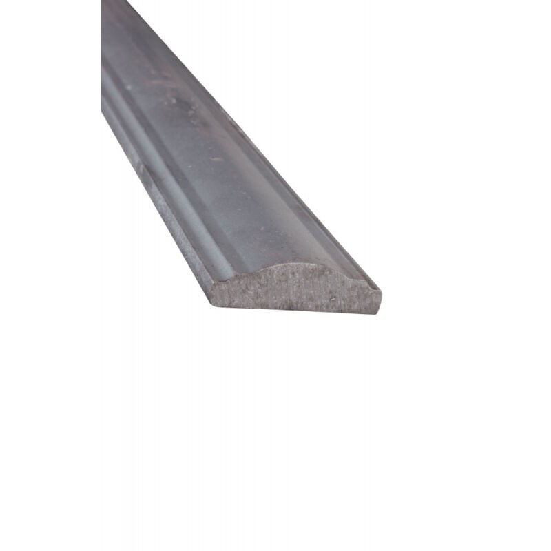 Main courante laminée, plate pleine - Longueur 3m largeur 40mm épaisseur 12mm - Fer forgé - À souder - DECO FER FORGE