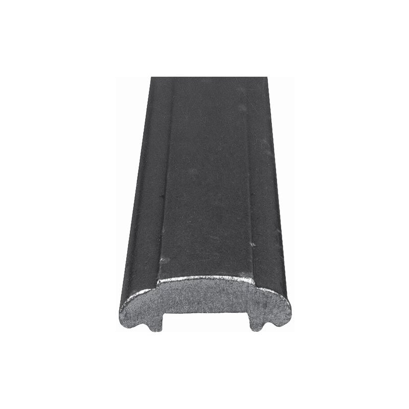 Deco Fer Forge - Main courante creuse moulurée - Longueur 3m largeur 55mm épaisseur 17mm - Fer forgé - à souder