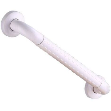 Main courante antidérapante salle de bain 50 cm blanc – 1 pièce pour seniors, personnes à mobilité réduite et femmes enceintes