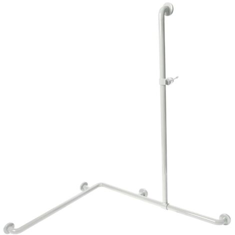 Main courante avec barre de douche coulissante