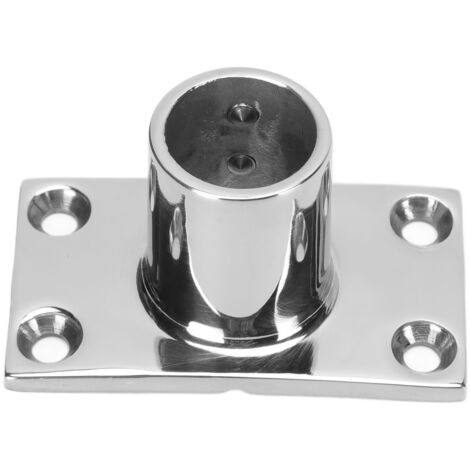 Main Courante Bateau Inox 1 Pouce, Garde-Corps Rectangulaire pour Embarcation, Accessoire Maritime