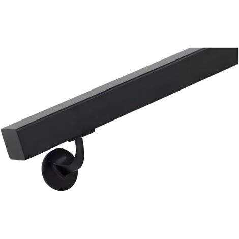 HANDYSTAIRS Main-Courante Bois de Feuillu 40 x 40 mm. 1x apprêt noir. - 390 cm