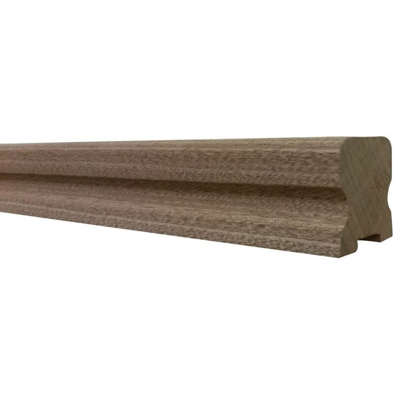 Main Courante Bois Exotique Moulurée Longueur 250 Cm