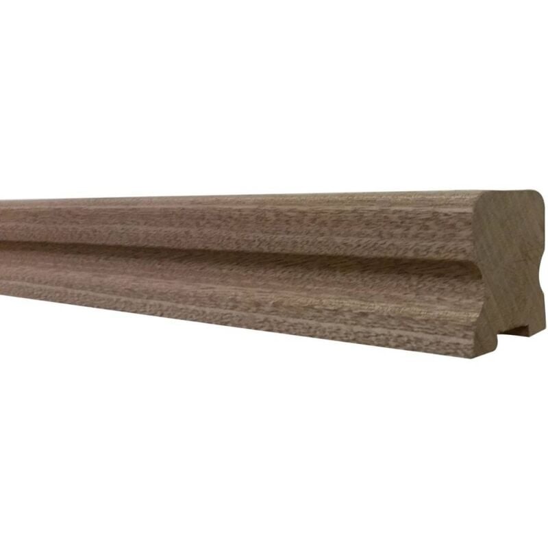 Main Courante Bois Exotique Moulurée Longueur 150 Cm