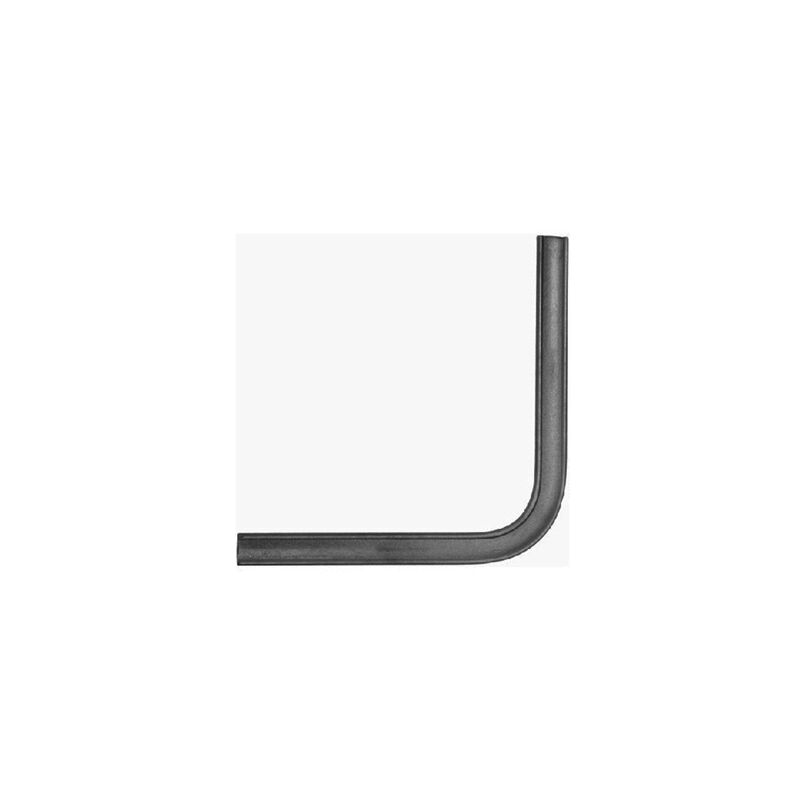 Deco Fer Forge - angle lisse laminé pré-formé à 90° de main courante - Hauteur 400mm largeur 40mm épaisseur 8mm - à souder