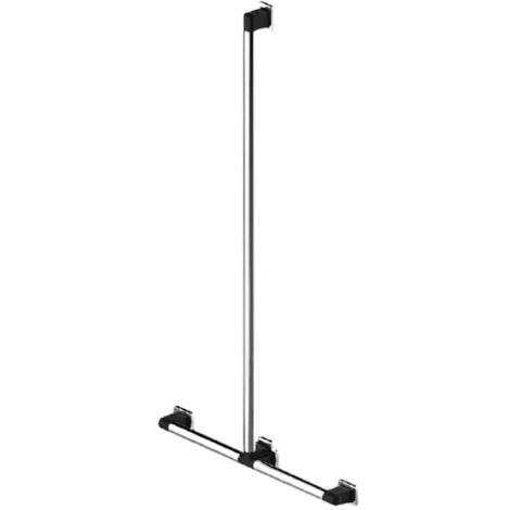 Main courante de douche en T Rugao en acier inoxydable - AKW - 12014GR-LS
