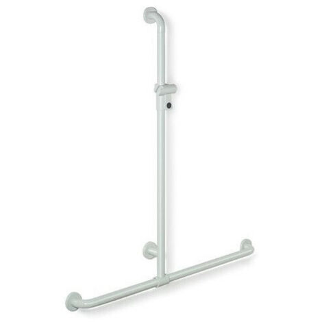 Main courante de douche Hewi SERIE 801 perpendiculaire 1100mmhorizontal 762mm rouge rubi