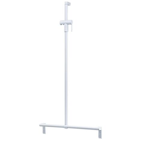Main courante douche 600 mm avec barre de douche 1200 mm