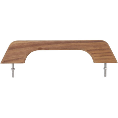 Main Courante en Teck, Poignée à Boucle Unique de 12 Pouces, Main Courante en Teck pour Bateau, Poignée de Maintien pour Camping-car Marin, Accessoires D'accoudoir de Bateau