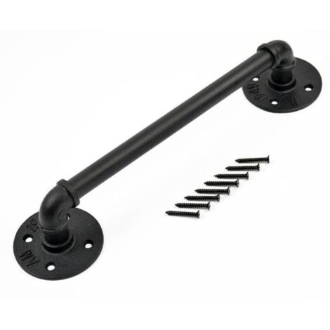 Main courante Escalier,fer forgé tuyaux design Escaliers, sécurité à la maison clôture for les personnes âgées et les enfants intérieur et extérieur Rampe,30cm