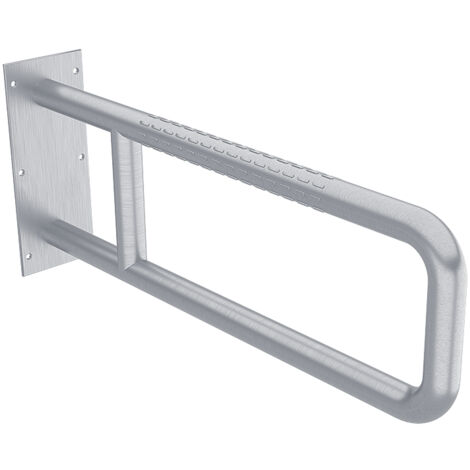 Main courante fixe pour personnes handicapées 600 mm, acier inoxydable Nimco
