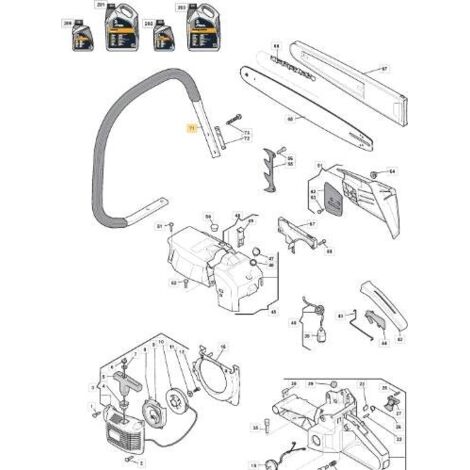 MAIN COURANTE KZ 2620-32100 - RdC ORIGINAL STIGA - 6995057