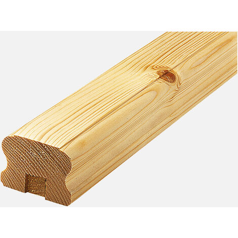 Main courante moulurée en bois - Coloris sapin - Modèle 2 - Coloris sapin