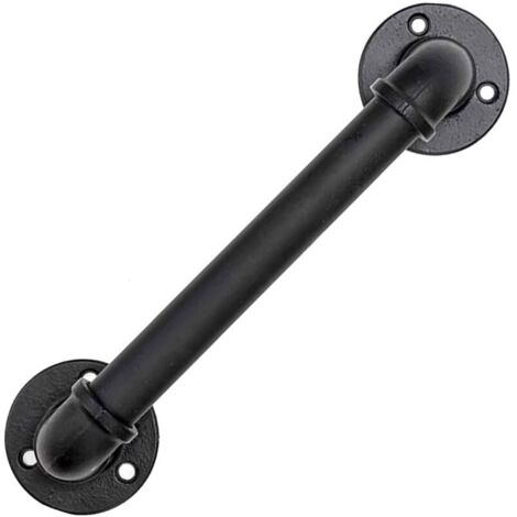 main courante,30cm main courante pour escalier noir,Rampe d'escalier,rampe escalier de Barre de Garde de rétro de Tuyau de Fer de Vent Industriel,pour les escaliers,les murs,loft,couloir