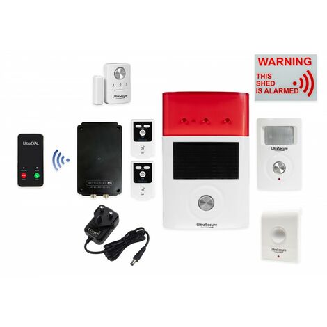 Mains Powered UltraDIAL 3G GSM Shed Alarm Kit