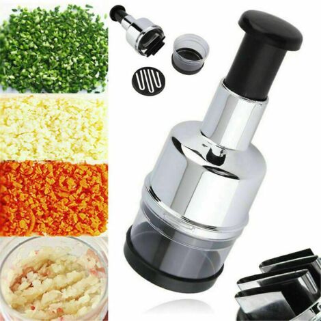 Mains Presse Ail Oignon Hachoir Légumes Nourriture Cutter Outils de processeur-Ensoleillé