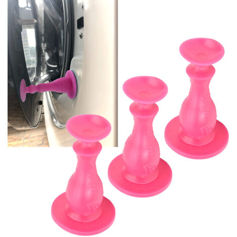 [Maintien de Porte pour Lave-linge] - [3 pièces] - [Souple et Résistant] - [Rubber] - [Pink] - [Avec ventouse]