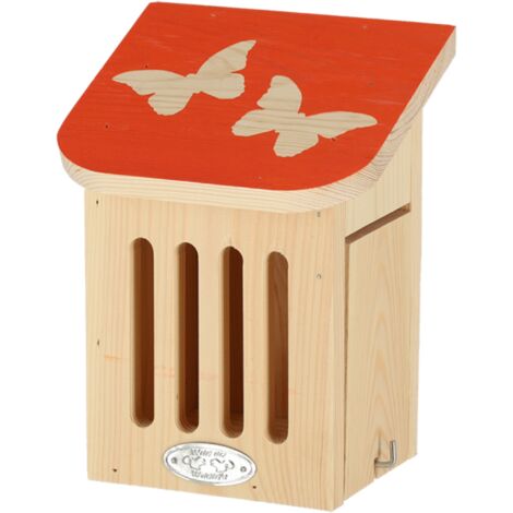 Maison à insectes en bois Pochoir Papillons