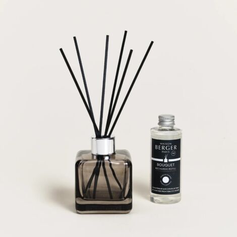 Maison Berger - Bouquet Cube Anti-odori con bastoncini 100ml - TABACCO