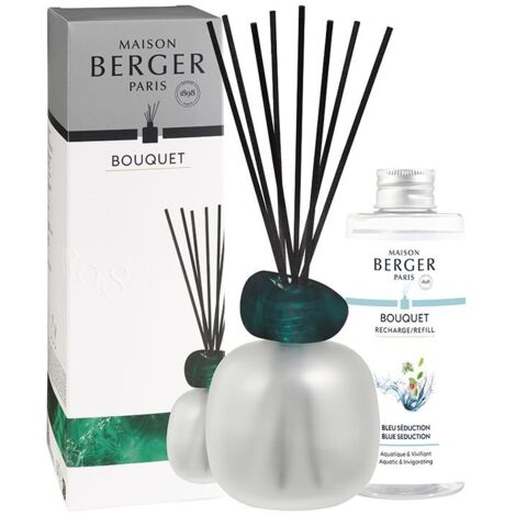 Maison Berger - Bouquet MINERAL Givré + 200ml Bleu Séduction