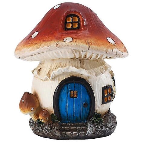 Maison Champignon Fée en Gel de Silicone - Décoration Jardin Féerique, Pelouse, Terrasse, Intérieur