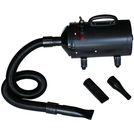 Maison Chic – Sèche-cheveux professionnel pour chien 2400 W – Tuyau flexible 2,5 m – 3 buses – Vitesse réglable jusqu'à 50 m/s – Température réglable 30-70 °C