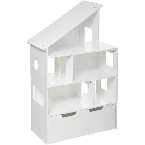 Maison + Coffre à Roulettes - Atmosphera createur d'interieur - Blanc
