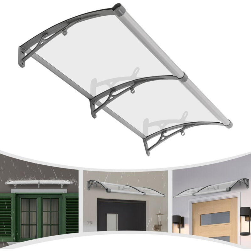 Senderpick - Maison de pluie pour porte d'entrée Arch Extérieur Arc de protection contre la pluie Porte d'entrée 12060cm