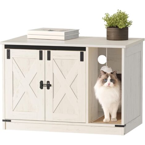 Maison de Toilette Chat, avec Cloche à Chat, Maison D'intérieur