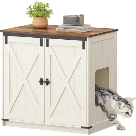 Maison de Toilette Chat, Maison pour Chat, Serrure Magnétique